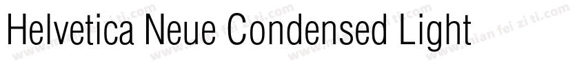 Helvetica Neue Condensed Light字体转换